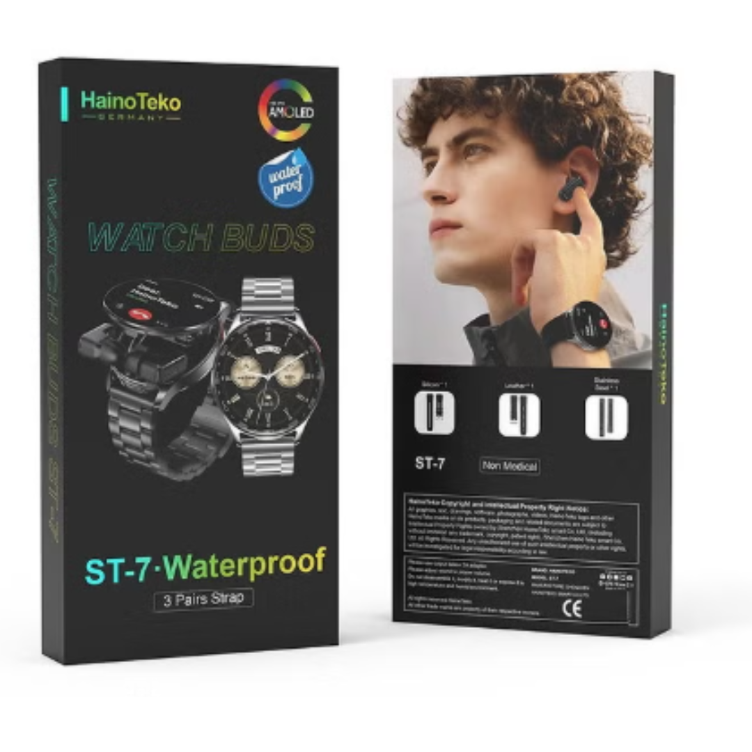 PowerBand ST7 HAINO TEKO – 2-in-1 Smartwatch + Earbuds ⌚🎧